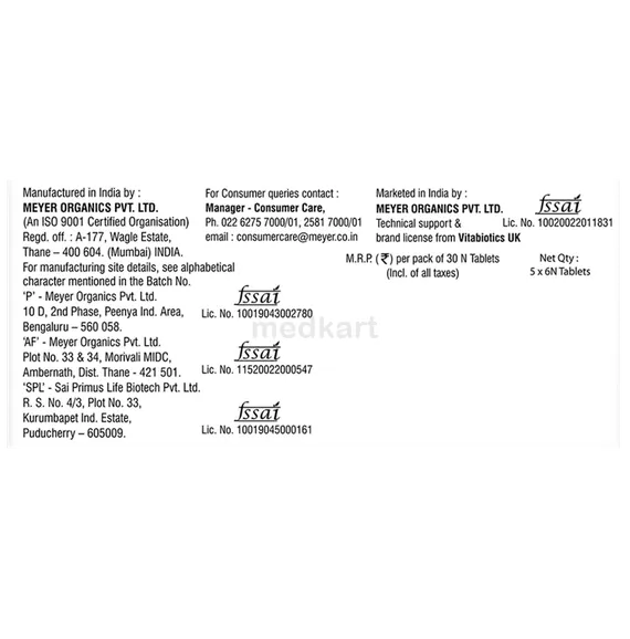 perfectil tablet 30's